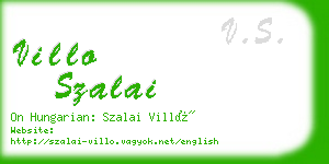 villo szalai business card